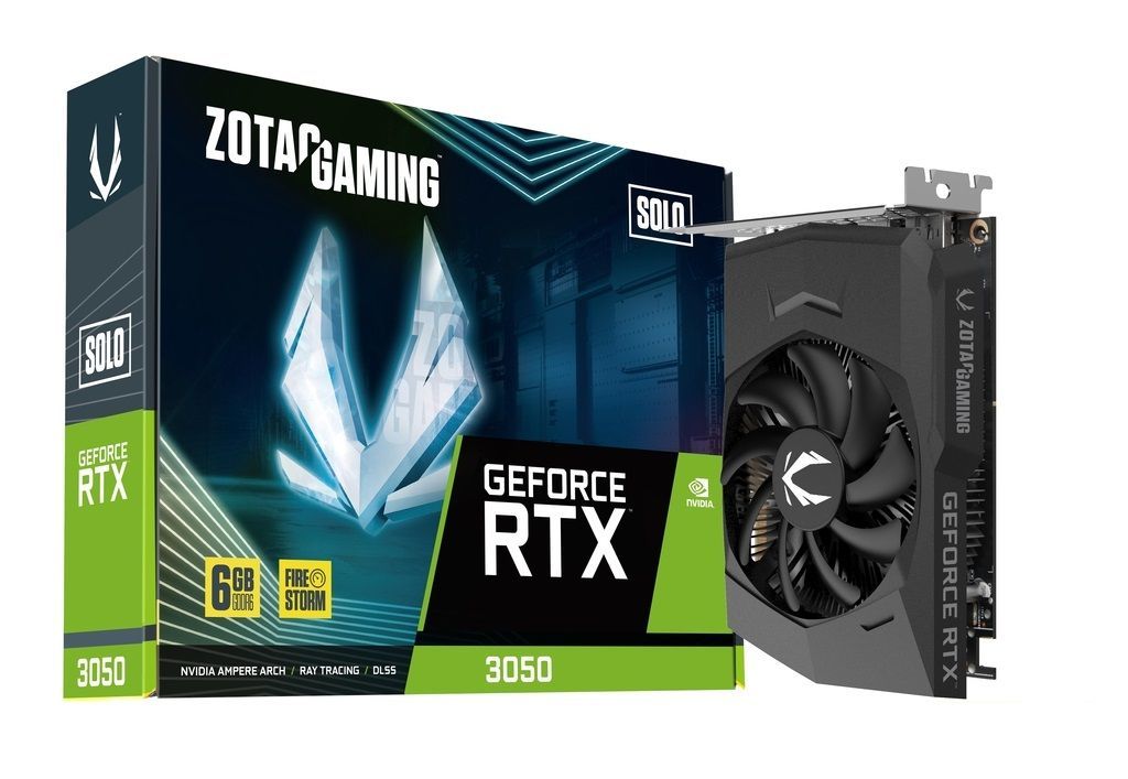 Zotac GeForce RTX3050 6GB DDR6 Solo Zotac GeForce RTX3050 6GB DDR6 Solo