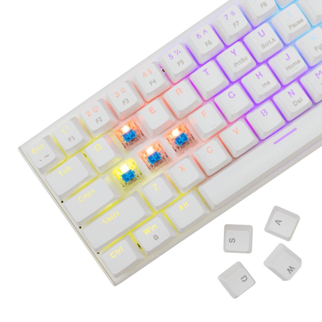 White Shark Wakizashi 2 Red Switches Gaming Keyboard White US