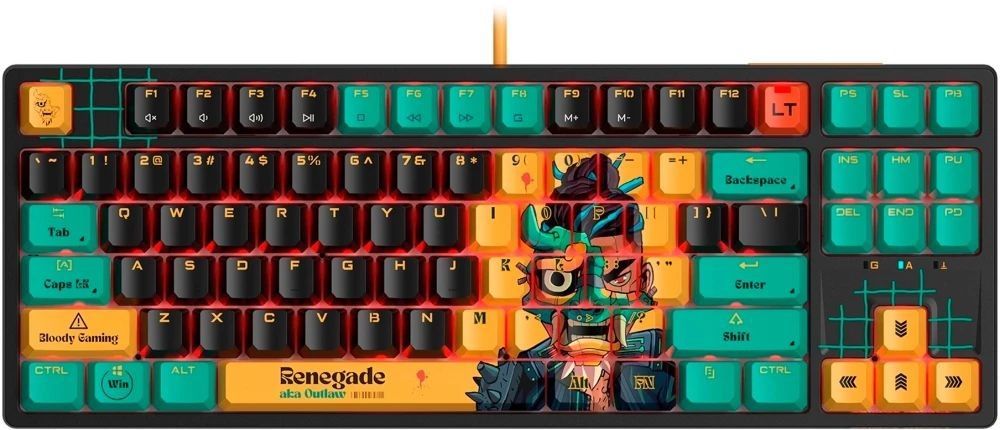 A4-Tech Bloody AT87 RGB Renegade Gaming Keyboard Black US A4-Tech Bloody AT87 RGB Renegade Gaming Keyboard Black US
