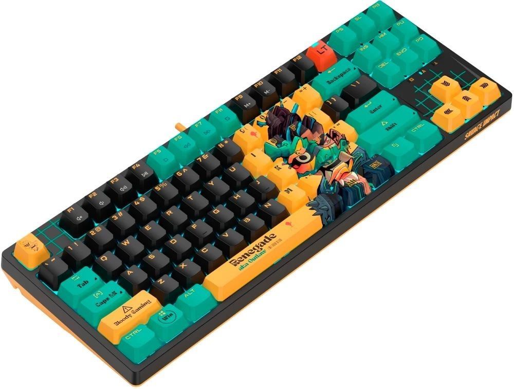 A4-Tech Bloody AT87 RGB Renegade Gaming Keyboard Black US A4-Tech Bloody AT87 RGB Renegade Gaming Keyboard Black US