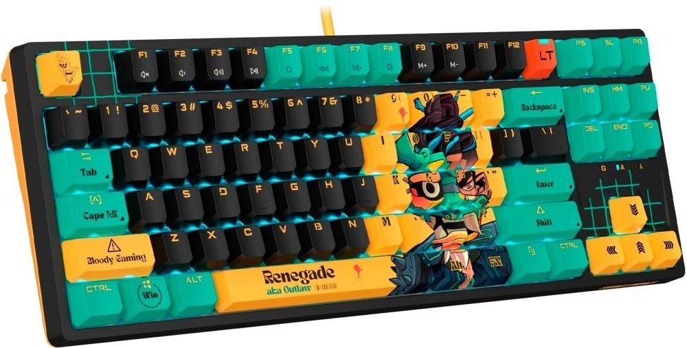 A4-Tech Bloody AT87 RGB Renegade Gaming Keyboard Black US A4-Tech Bloody AT87 RGB Renegade Gaming Keyboard Black US