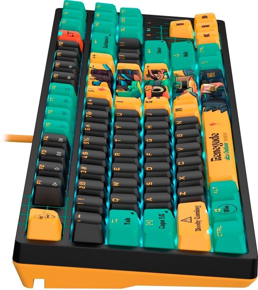 A4-Tech Bloody AT87 RGB Renegade Gaming Keyboard Black US A4-Tech Bloody AT87 RGB Renegade Gaming Keyboard Black US