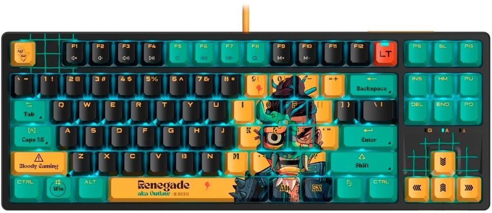 A4-Tech Bloody AT87 RGB Renegade Gaming Keyboard Black US A4-Tech Bloody AT87 RGB Renegade Gaming Keyboard Black US