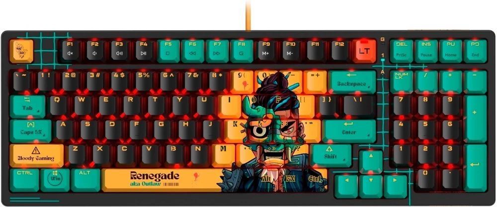 A4-Tech Bloody AT98 RGB Renegade Gaming Keyboard Black US A4-Tech Bloody AT98 RGB Renegade Gaming Keyboard Black US