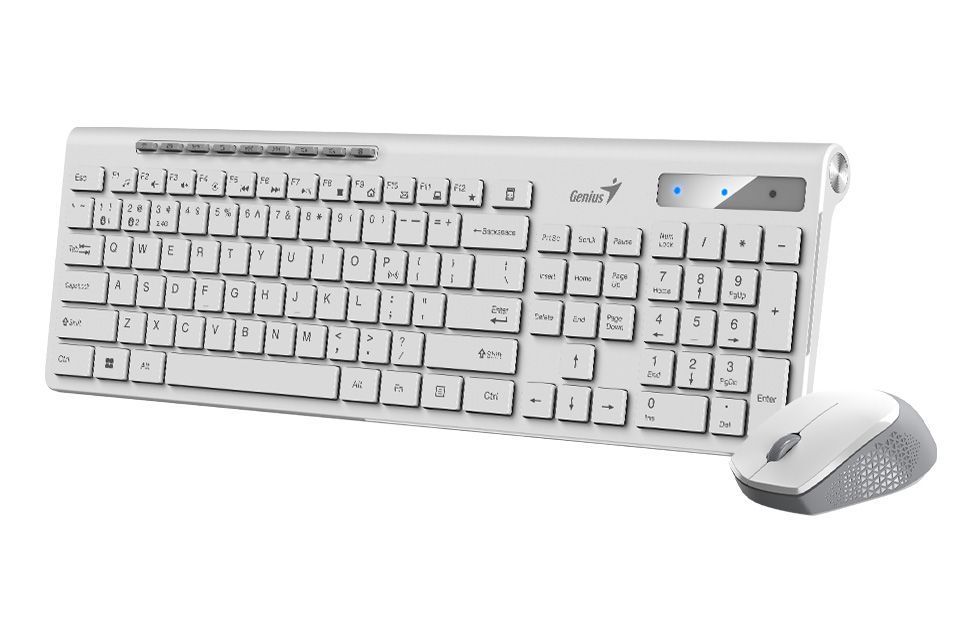 Genius SlimStar 8230 Wireless Bluetooth Keyboard Combo White US Genius SlimStar 8230 Wireless Bluetooth Keyboard Combo White US