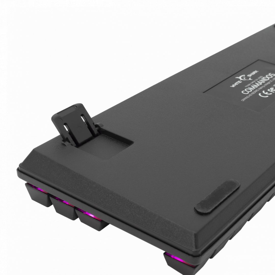 White Shark GK-2106B Commandos Red Switch Mechanical Gaming Keyboard Black US White Shark GK-2106B Commandos Red Switch Mechanical Gaming Keyboard Black US