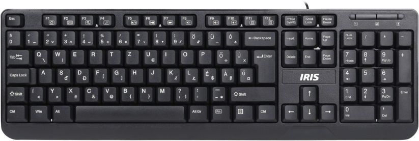 IRIS B-13 USB billentyűzet Black HU IRIS B-13 USB billentyűzet Black HU