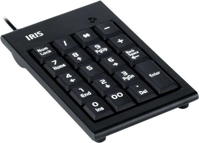 IRIS B-15 USB numerikus billentyűzet Black IRIS B-15 USB numerikus billentyűzet Black