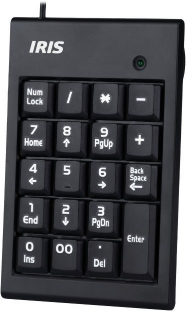 IRIS B-15 USB numerikus billentyűzet Black IRIS B-15 USB numerikus billentyűzet Black