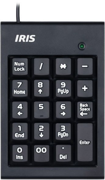 IRIS B-15 USB numerikus billentyűzet Black IRIS B-15 USB numerikus billentyűzet Black