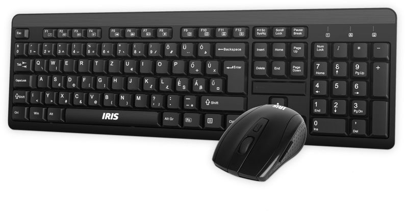 IRIS C-25 wireless billentyűzet + egér Black HU IRIS C-25 wireless billentyűzet + egér Black HU