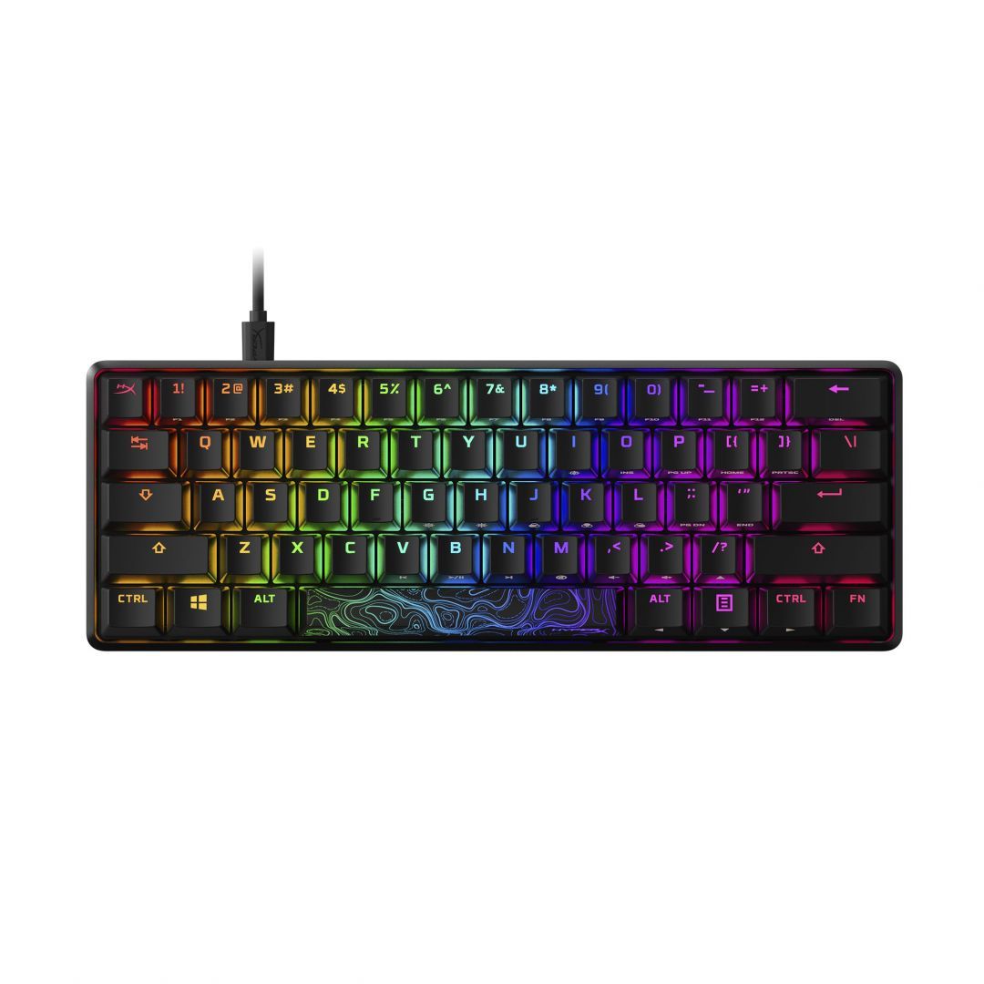 Kingston HyperX Alloy Origins 60 HyperX Red Mechanical Gaming Keyboard Black US Kingston HyperX Alloy Origins 60 HyperX Red Mechanical Gaming Keyboard Black US