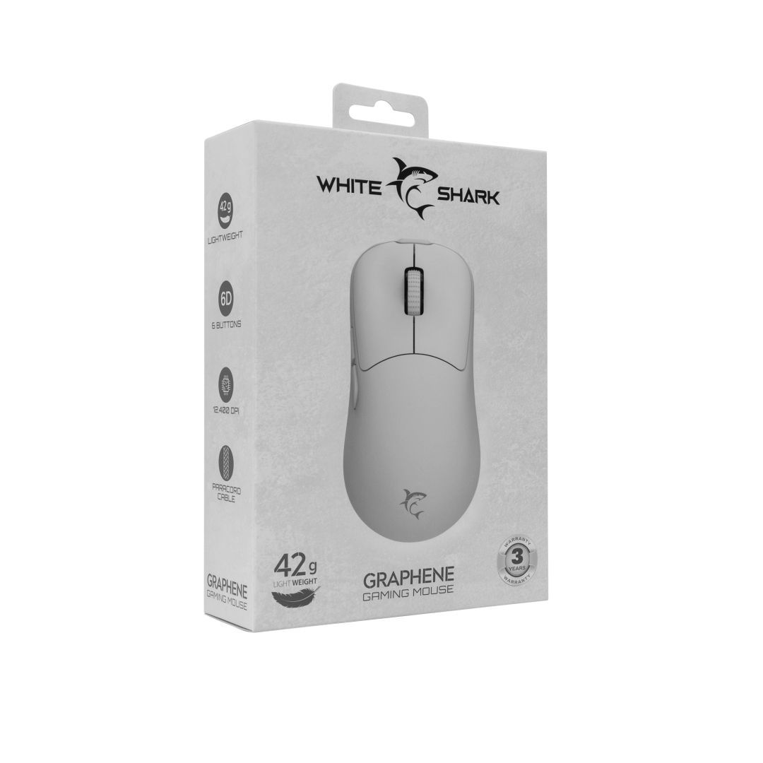 White Shark GM-5014 Graphene Gaming mouse White White Shark GM-5014 Graphene Gaming mouse White