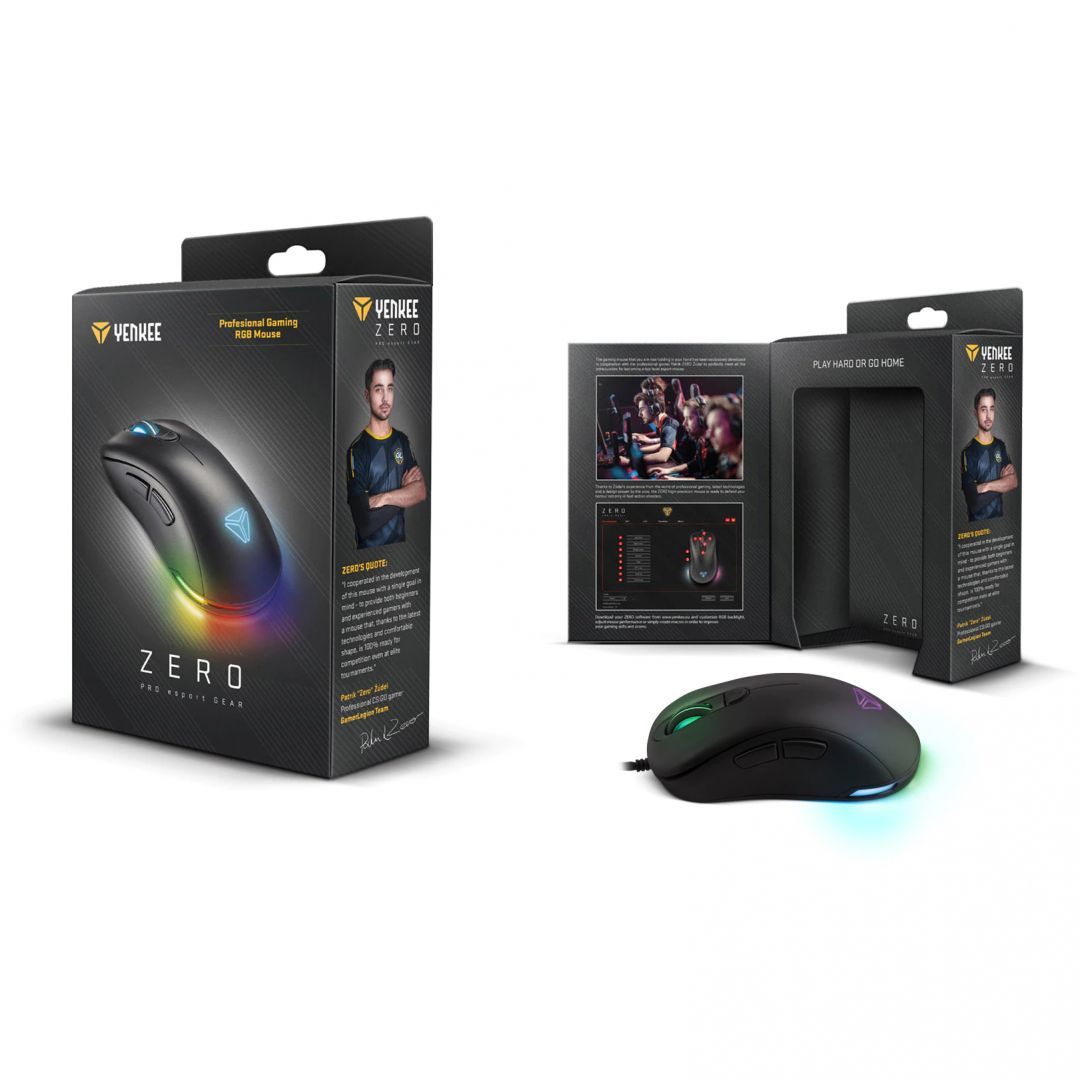 Yenkee YMS 3000 Pro E-Sport Zero RGB Gamer Mouse Black Yenkee YMS 3000 Pro E-Sport Zero RGB Gamer Mouse Black
