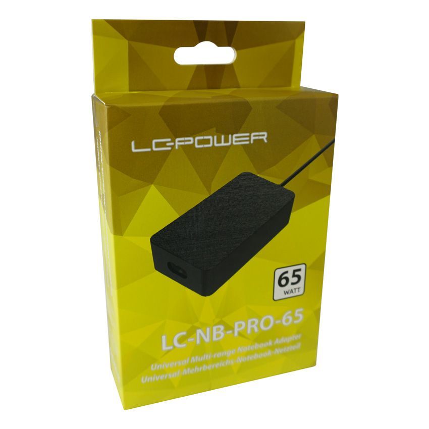LC Power LC-NB-PRO-65 18,5-20V / 3,51A 65W univerzális hálózati notebook töltő