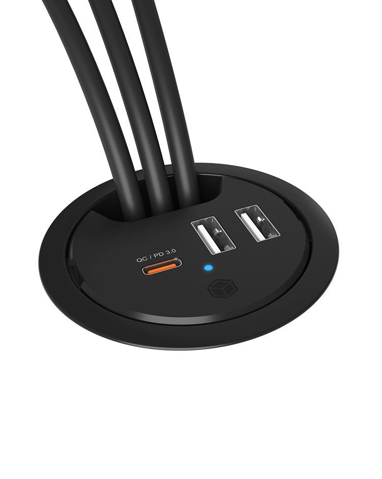 Raidsonic IcyBox IB-HUB1407 In-Desk USB Charger with Power Delivery & Quick Charge Raidsonic IcyBox IB-HUB1407 In-Desk USB Charger with Power Delivery & Quick Charge