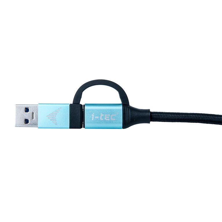 I-TEC USB-C to USB-C with Integrated USB 3.0 cable Black I-TEC USB-C to USB-C with Integrated USB 3.0 cable Black