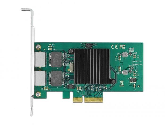 DeLock PCI Express x4 Card 2 x RJ45 Gigabit LAN i82576 DeLock PCI Express x4 Card 2 x RJ45 Gigabit LAN i82576