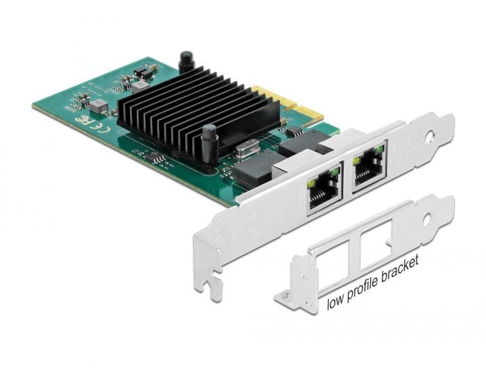 DeLock PCI Express x4 Card 2 x RJ45 Gigabit LAN i82576 DeLock PCI Express x4 Card 2 x RJ45 Gigabit LAN i82576