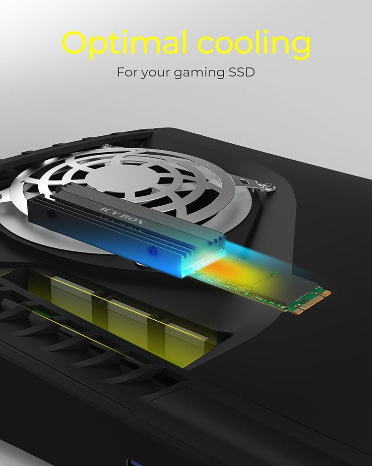 Raidsonic IcyBox IB-M2HS-PS5 Heat sink for PlayStation 5