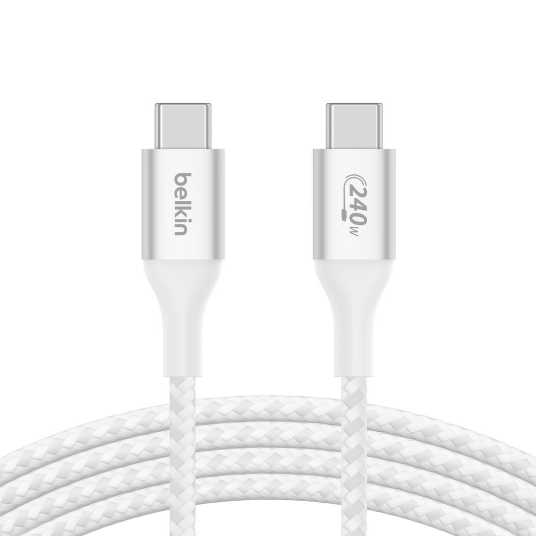 Belkin BoostCharge USB-C to USB-C 240W Cable 1m White Belkin BoostCharge USB-C to USB-C 240W Cable 1m White
