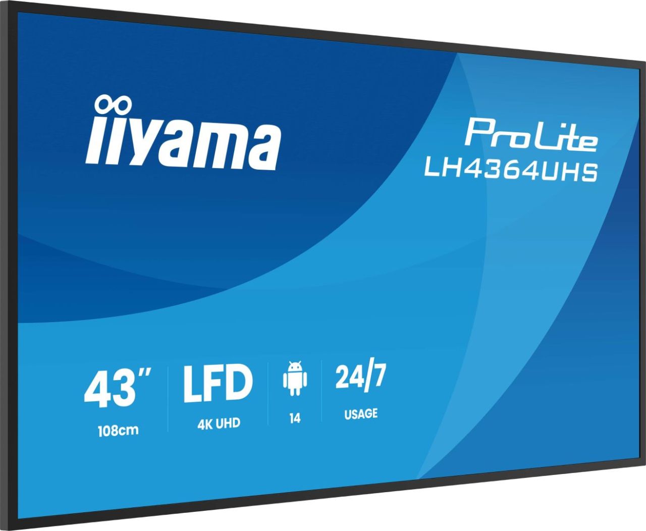 iiyama 43" ProLite LH4364UHS-B1AG IPS LED Display iiyama 43" ProLite LH4364UHS-B1AG IPS LED Display