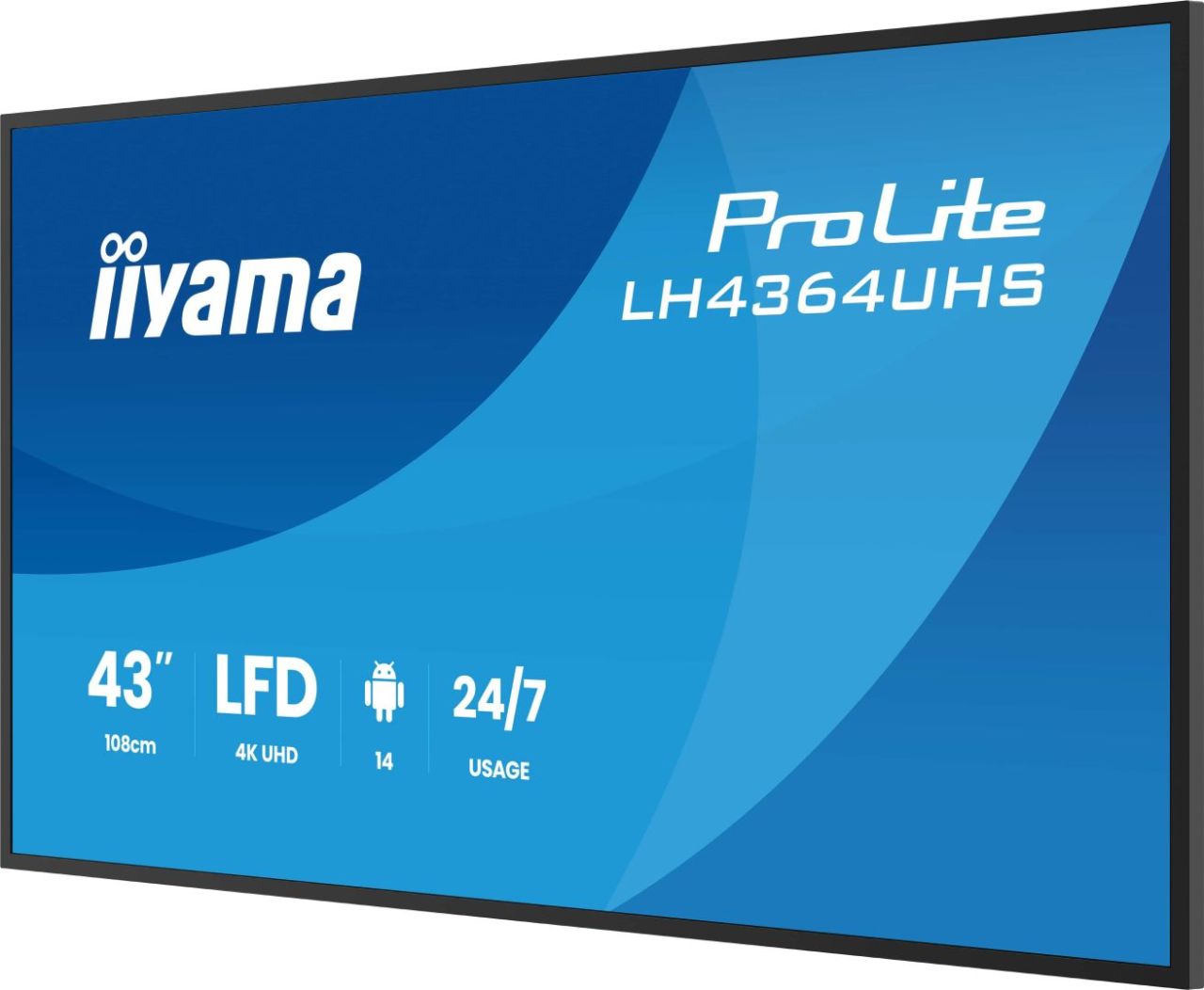 iiyama 43" ProLite LH4364UHS-B1AG IPS LED Display iiyama 43" ProLite LH4364UHS-B1AG IPS LED Display