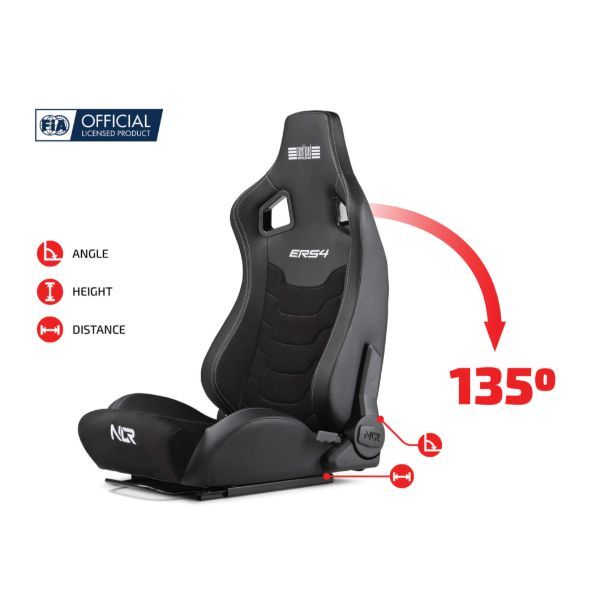 Next Level Racing ERS4 Elite Reclining Seat Black Next Level Racing ERS4 Elite Reclining Seat Black
