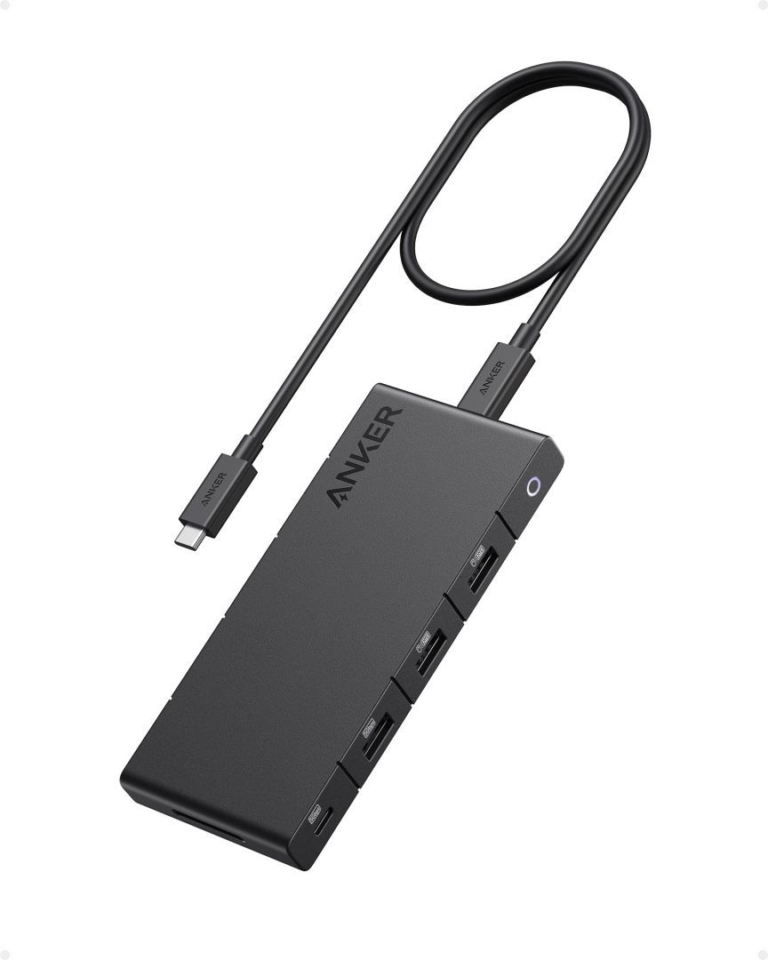 ANKER 364 USB-C Hub (10-in-1, Dual 4K HDMI) Black ANKER 364 USB-C Hub (10-in-1, Dual 4K HDMI) Black