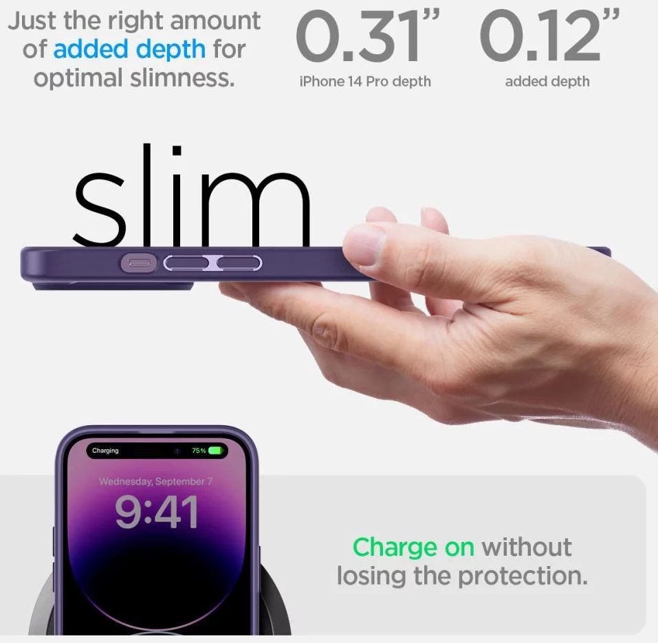 Spigen Ultra Hybrid iPhone 14 Pro Deep Purple Spigen Ultra Hybrid iPhone 14 Pro Deep Purple