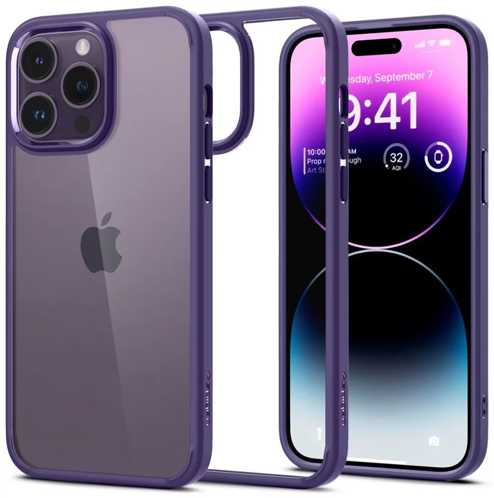 Spigen Ultra Hybrid iPhone 14 Pro Deep Purple Spigen Ultra Hybrid iPhone 14 Pro Deep Purple