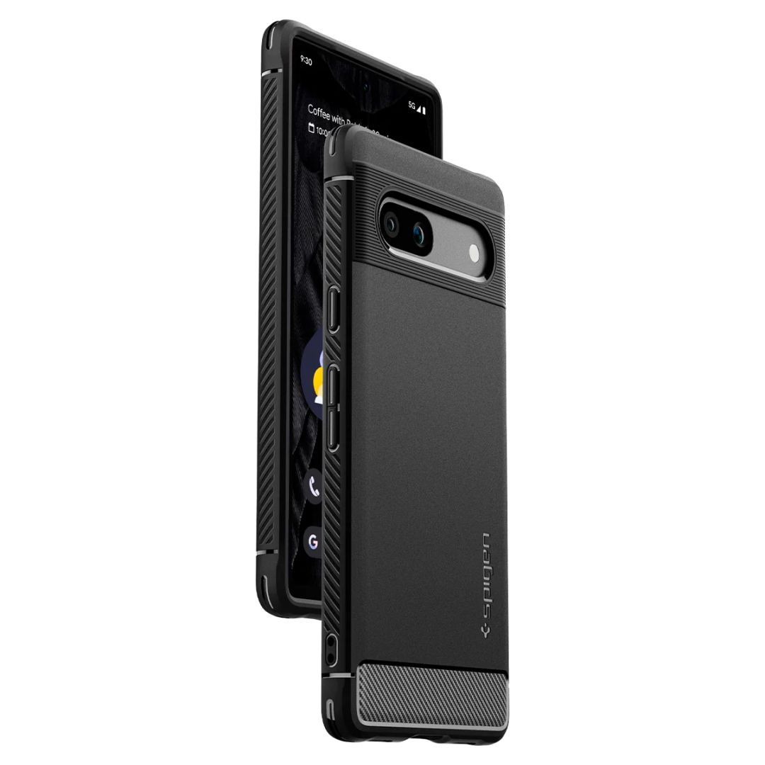 Spigen Pixel 7a Case Rugged Armor Black Spigen Pixel 7a Case Rugged Armor Black