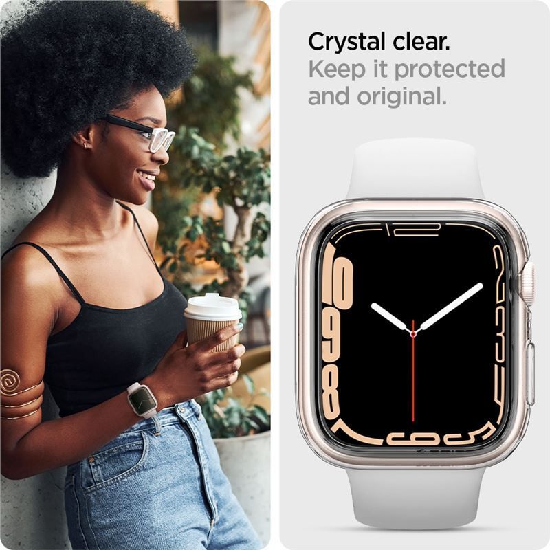 Spigen Liquid Crystal, clear - Apple Watch 8/7 (41mm)/SE 2022/6/SE/5/4 (40mm) Spigen Liquid Crystal, clear - Apple Watch 8/7 (41mm)/SE 2022/6/SE/5/4 (40mm)