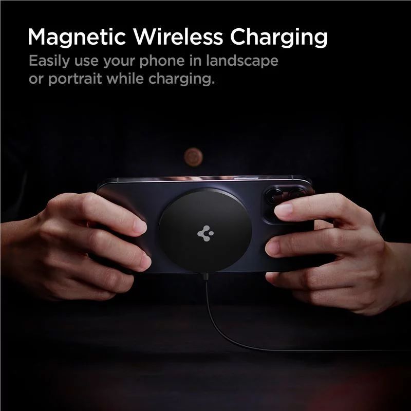 Spigen Power Arc ArcField Magnetic Wireless Charger Fast Charging/7.5W Black Spigen Power Arc ArcField Magnetic Wireless Charger Fast Charging/7.5W Black