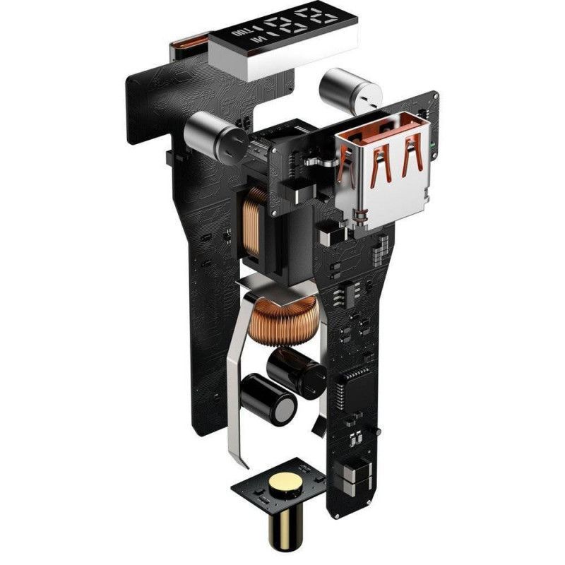 Baseus Superme Car Charger Black Baseus Superme Car Charger Black