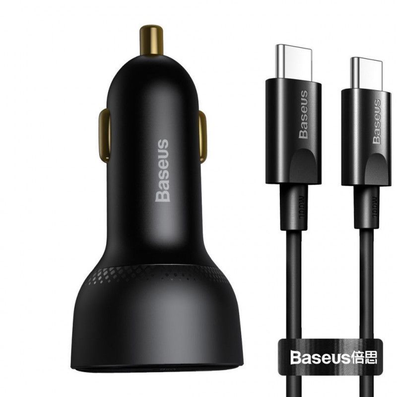 Baseus Superme Car Charger Black Baseus Superme Car Charger Black