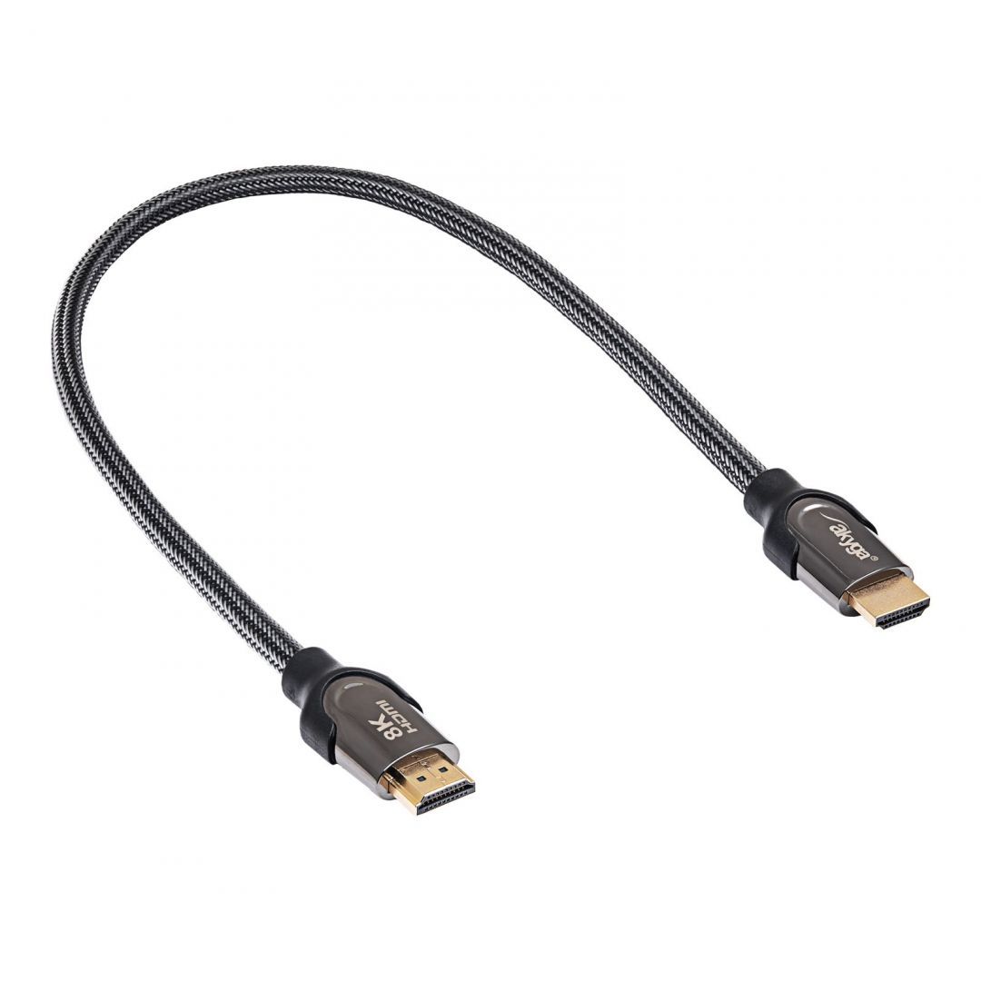 Akyga AK-HD-05S HDMI Cable Shielded CU 48Gb/s 8K@60Hz 4K@120Hz 2.1 0,5m Akyga AK-HD-05S HDMI Cable Shielded CU 48Gb/s 8K@60Hz 4K@120Hz 2.1 0,5m