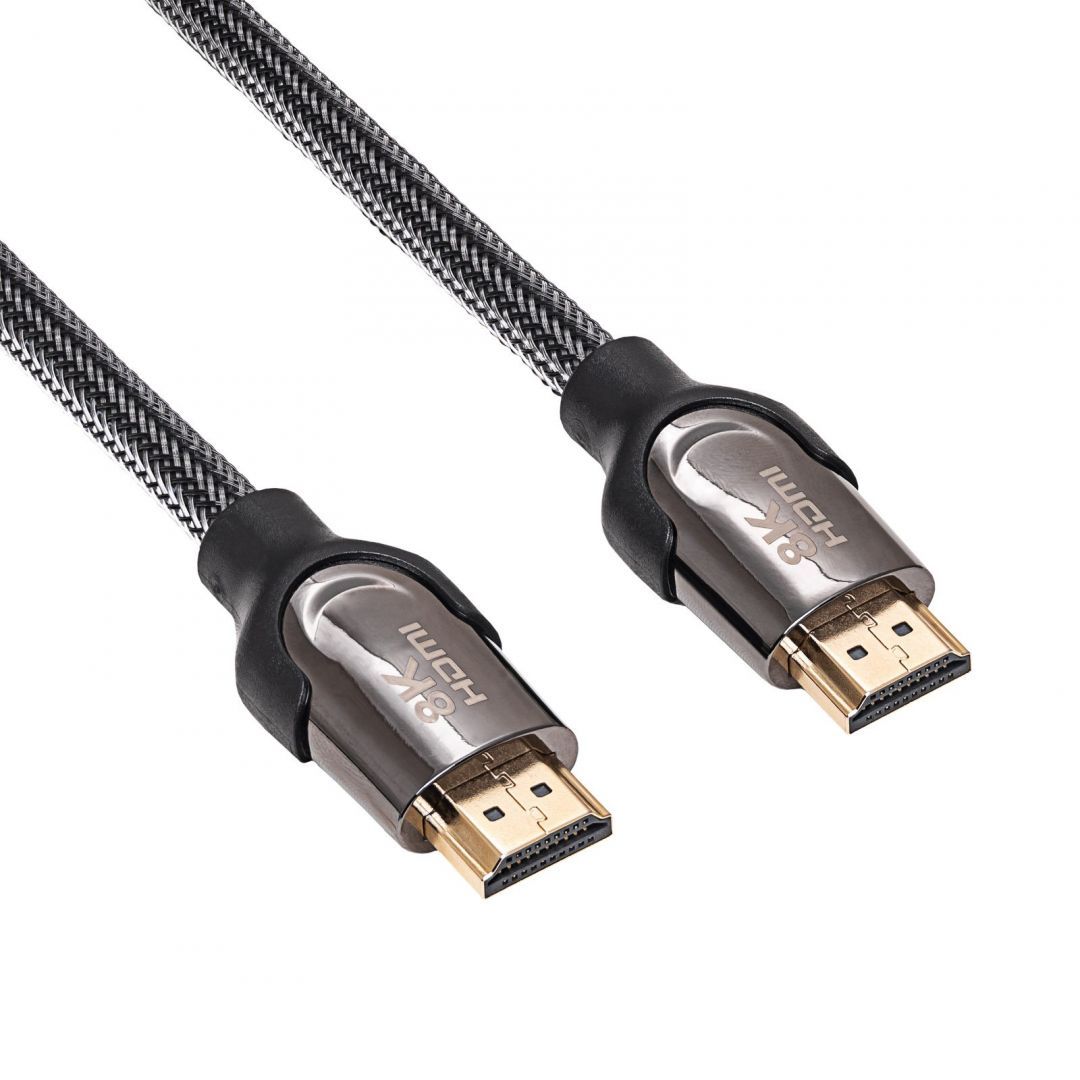 Akyga AK-HD-05S HDMI Cable Shielded CU 48Gb/s 8K@60Hz 4K@120Hz 2.1 0,5m Akyga AK-HD-05S HDMI Cable Shielded CU 48Gb/s 8K@60Hz 4K@120Hz 2.1 0,5m