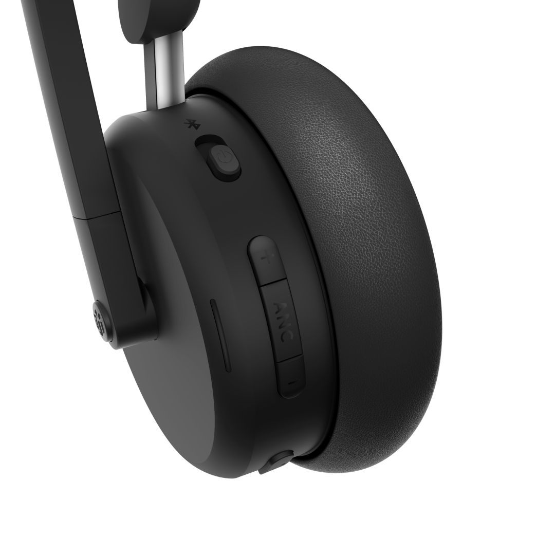 Lenovo 6550 Dual-Mode ANC (USB-A) Bluetooth Headset Black
