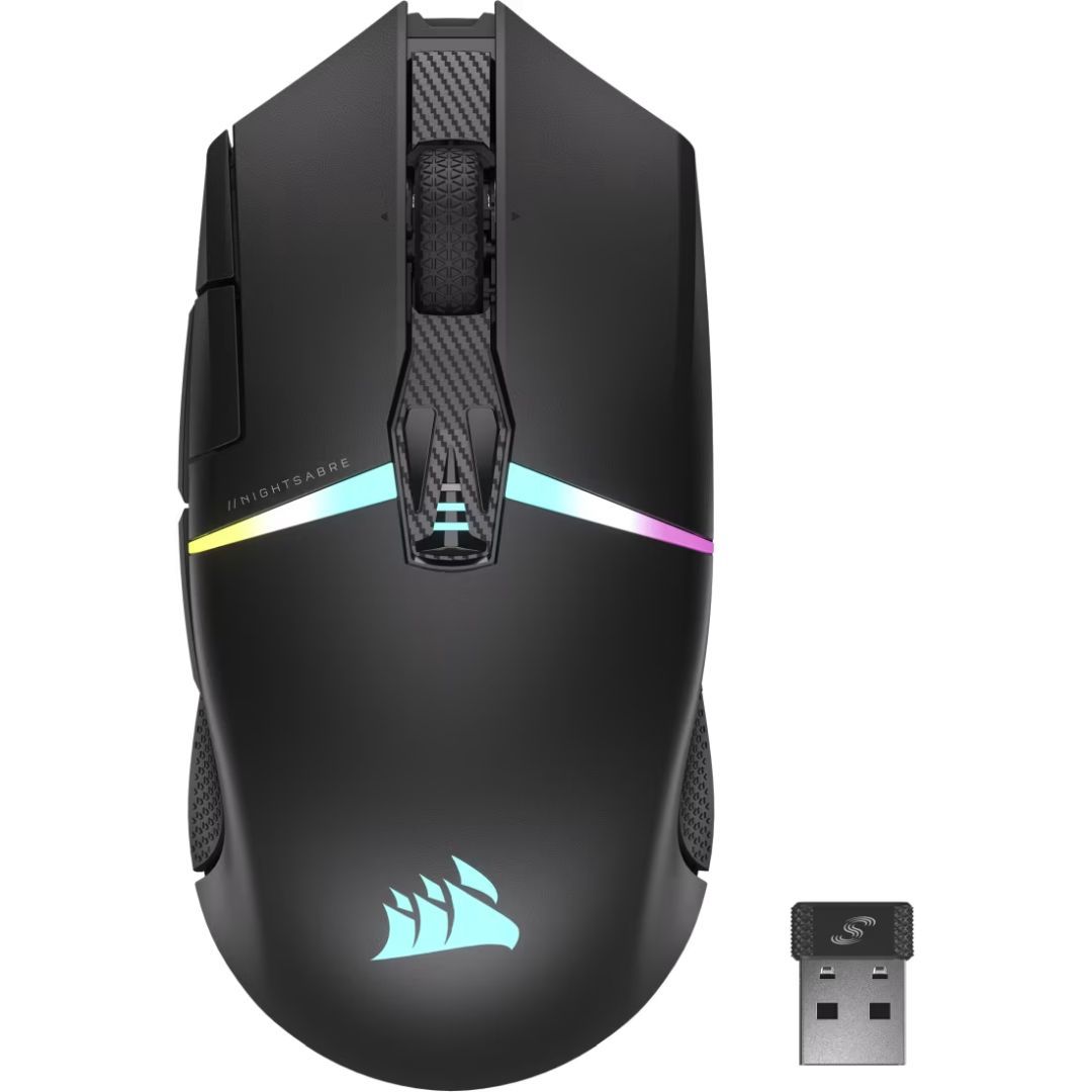 Corsair Nightsabre Wireless RGB Gaming Mouse Black