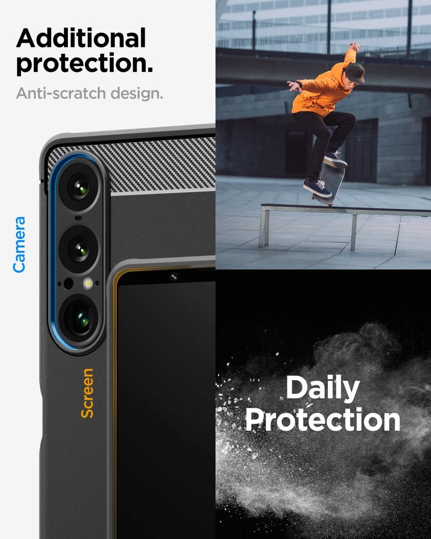 Spigen Rugged Armor case for Sony Xperia 10 VII Matte Black Spigen Rugged Armor case for Sony Xperia 10 VII Matte Black