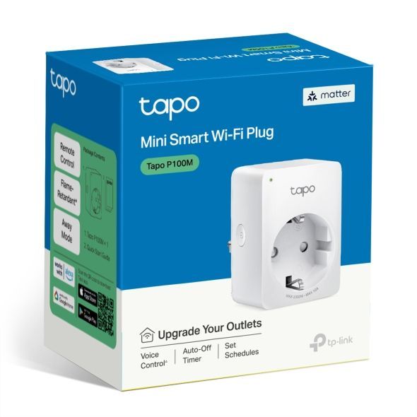 TP-Link Tapo P100M Mini Smart Wi-Fi Plug White TP-Link Tapo P100M Mini Smart Wi-Fi Plug White