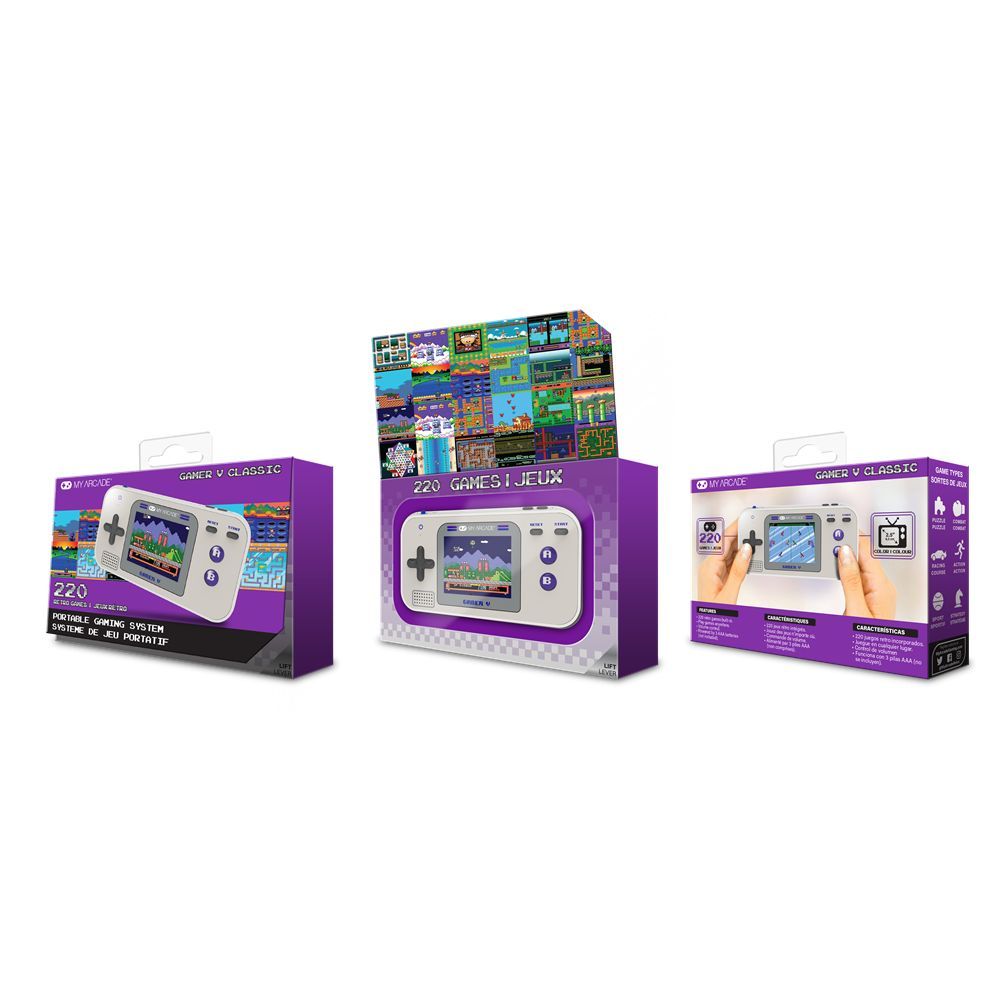 MY ARCADE Gamer V Classic Grey/Purple MY ARCADE Gamer V Classic Grey/Purple