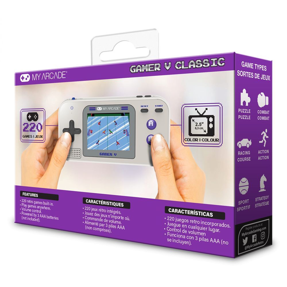 MY ARCADE Gamer V Classic Grey/Purple MY ARCADE Gamer V Classic Grey/Purple