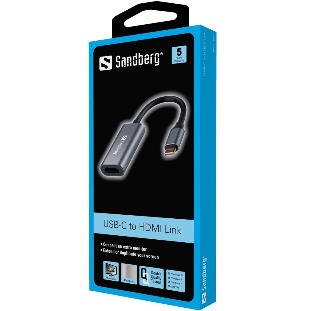 Sandberg USB-C to HDMI Link 4K/60Hz Sandberg USB-C to HDMI Link 4K/60Hz