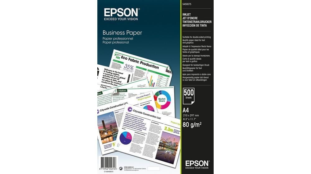 Epson Business Paper 80g A4 500db Fotópapír Epson Business Paper 80g A4 500db Fotópapír