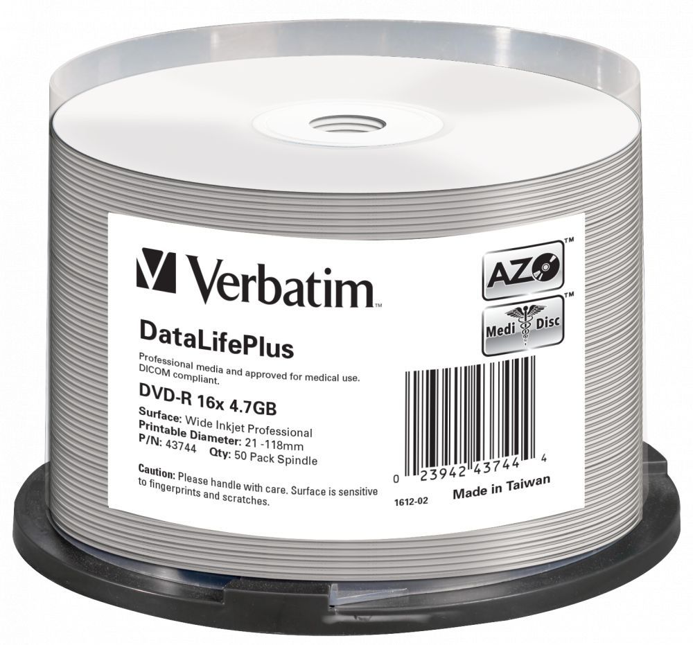 Verbatim DVD-R 4,7Gb 16x Hengeres 50db/csomag (50-es címke) Verbatim DVD-R 4,7Gb 16x Hengeres 50db/csomag (50-es címke)