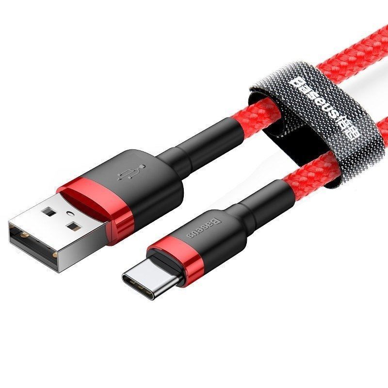Baseus Cafule 2A USB-USB-C Cable 2m Red Baseus Cafule 2A USB-USB-C Cable 2m Red