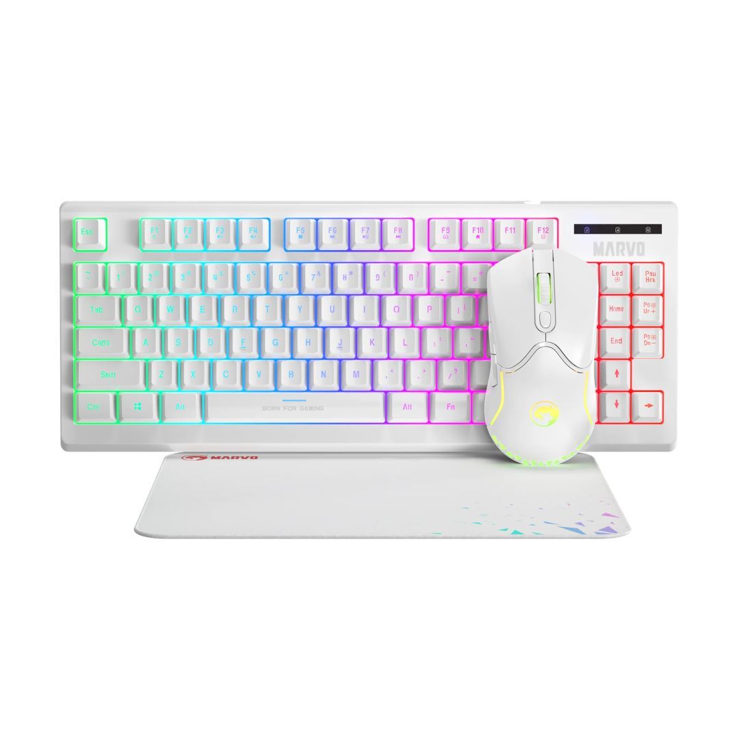 Marvo Loot 30 Gaming Keyboard Combo White UK