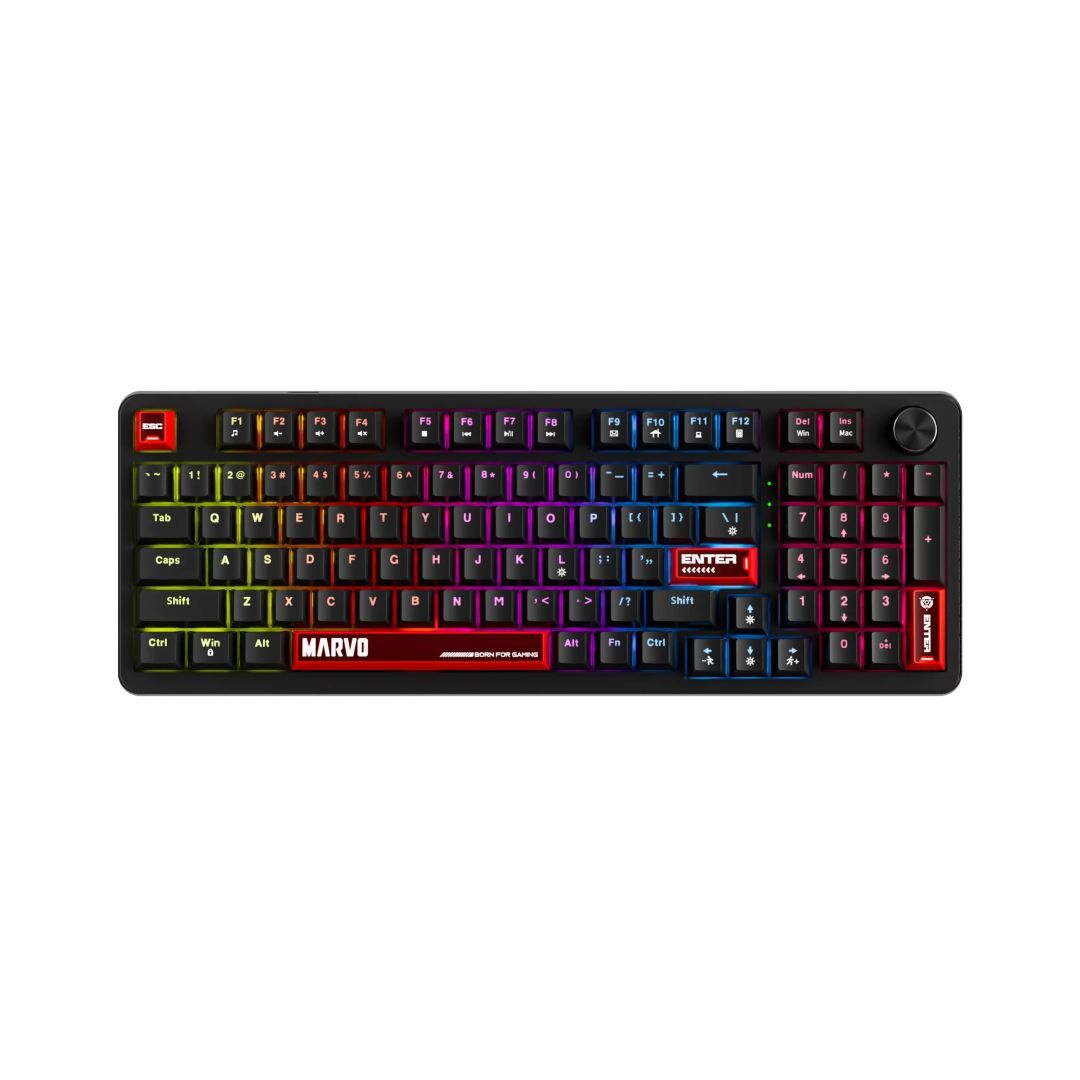 Marvo Arma 98 Mechanical Gaming Keyboard Black US Marvo Arma 98 Mechanical Gaming Keyboard Black US